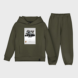 Детский костюм оверсайз Porsche 911 стильный автомобиль