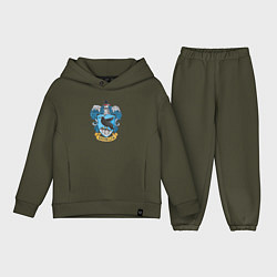 Детский костюм оверсайз Ravenclaw факультет, цвет: хаки