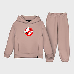 Детский костюм оверсайз Ghostbusters logo, цвет: пыльно-розовый