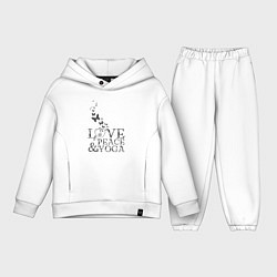 Детский костюм оверсайз Love peace yoga