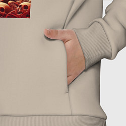 Детский костюм оверсайз Rick and Morty in the hell, цвет: миндальный — фото 2