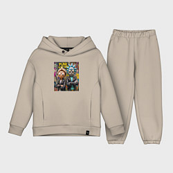 Детский костюм оверсайз Rick an Morty - punk is not dead