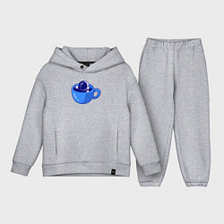 Детский костюм оверсайз Космос в кружке