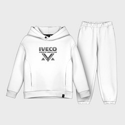Детский костюм оверсайз Iveco дальнобойщик, цвет: белый