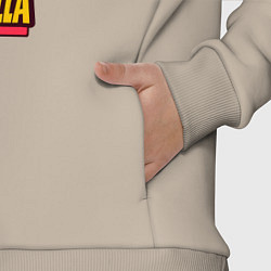 Детский костюм оверсайз Pink godzilla, цвет: миндальный — фото 2