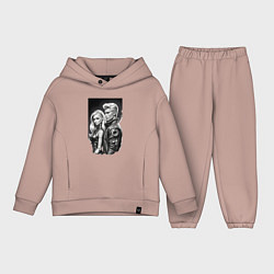 Детский костюм оверсайз Барби и Кен - киберпанк эскиз