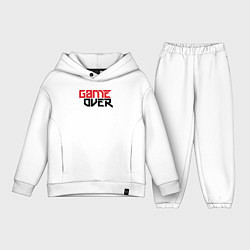 Детский костюм оверсайз Это конец игры, цвет: белый