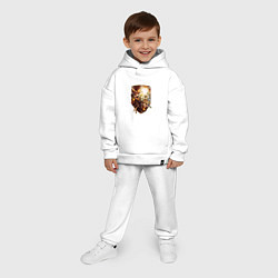 Детский костюм оверсайз Order of the Sanctified Shield Warhammer, цвет: белый — фото 2