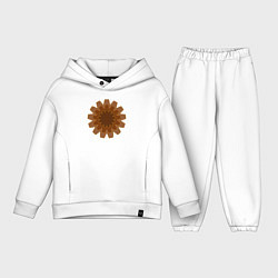 Детский костюм оверсайз Коричневые шестерёнки