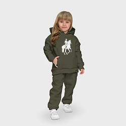 Детский костюм оверсайз Конный спорт, цвет: хаки — фото 2