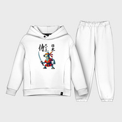 Детский костюм оверсайз Bender bending robot with katana - samurai, цвет: белый