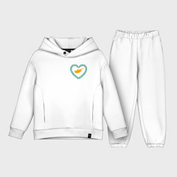 Детский костюм оверсайз Кипр в сердечке