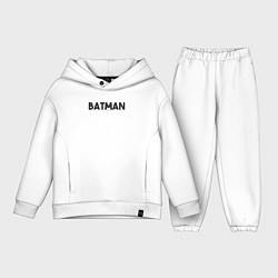 Детский костюм оверсайз Batman eyes, цвет: белый