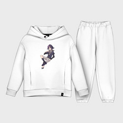 Детский костюм оверсайз Данганронпа V3 - Кокичи Ома - Цветной, цвет: белый