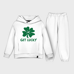 Детский костюм оверсайз Get lucky, цвет: белый