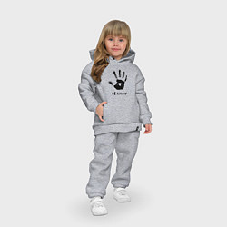 Детский костюм оверсайз We know, цвет: меланж — фото 2