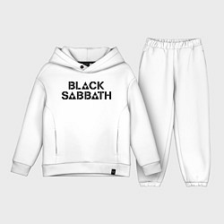 Детский костюм оверсайз Black Sabbath, цвет: белый