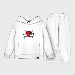 Детский костюм оверсайз Chicago Bulls (череп)