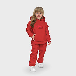 Детский костюм оверсайз DMX, цвет: красный — фото 2