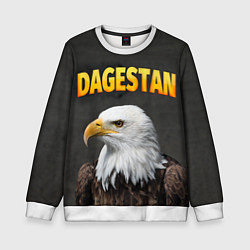 Свитшот детский Dagestan Eagle, цвет: 3D-белый