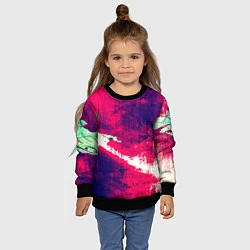 Свитшот детский Брызги красок, цвет: 3D-черный — фото 2