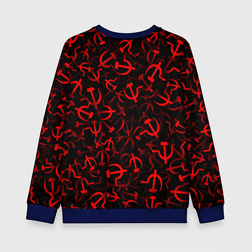 Детский свитшот Серп и молот 2 / 3D-Синий – фото 2