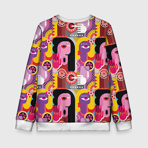 Детский свитшот Импрессионизм 10 / 3D-Белый – фото 2