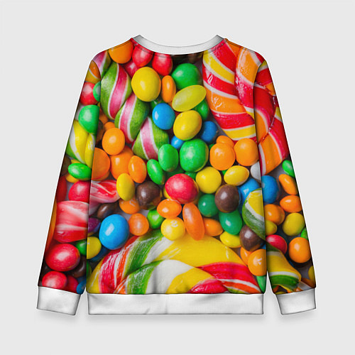 Детский свитшот Сладкие конфетки / 3D-Белый – фото 2