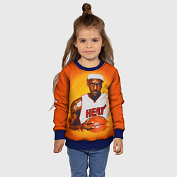 Свитшот детский LeBron James: Heat, цвет: 3D-синий — фото 2