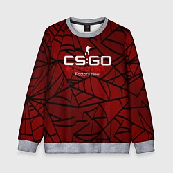 Свитшот детский Cs:go - Crimson Web Style Factory New Кровавая пау, цвет: 3D-меланж