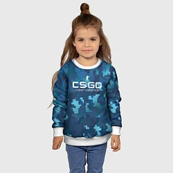 Свитшот детский Cs:go - Cobalt Disruption Ржавый кобальт, цвет: 3D-белый — фото 2