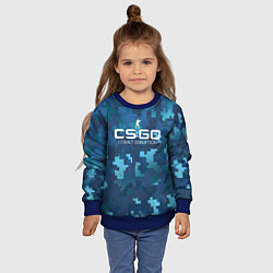 Свитшот детский Cs:go - Cobalt Disruption Ржавый кобальт, цвет: 3D-синий — фото 2