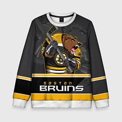 Свитшот детский Boston Bruins, цвет: 3D-белый