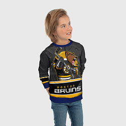 Свитшот детский Boston Bruins, цвет: 3D-синий — фото 2