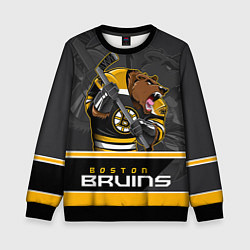 Свитшот детский Boston Bruins, цвет: 3D-черный