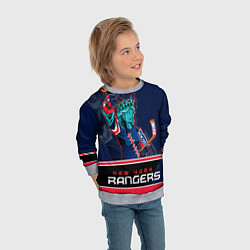 Свитшот детский New York Rangers, цвет: 3D-меланж — фото 2