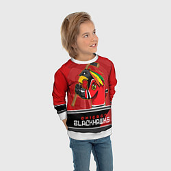 Свитшот детский Chicago Blackhawks, цвет: 3D-белый — фото 2