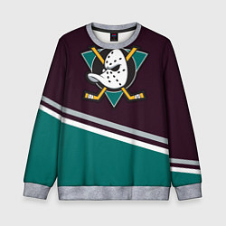 Свитшот детский Anaheim Ducks, цвет: 3D-меланж