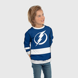 Свитшот детский Tampa Bay Lightning, цвет: 3D-белый — фото 2