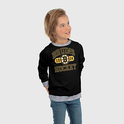 Свитшот детский Boston Bruins: Est.1924, цвет: 3D-меланж — фото 2