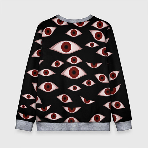 Детский свитшот Глаза / 3D-Меланж – фото 2