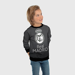 Свитшот детский Real Madrid, цвет: 3D-черный — фото 2