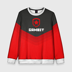 Свитшот детский Gambit Gaming Uniform, цвет: 3D-белый