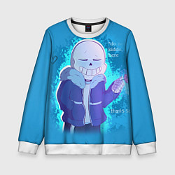 Свитшот детский Winter Sans, цвет: 3D-белый