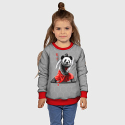 Свитшот детский Master Panda, цвет: 3D-красный — фото 2