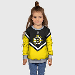 Свитшот детский NHL: Boston Bruins, цвет: 3D-меланж — фото 2