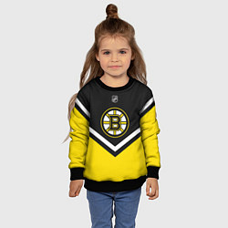 Свитшот детский NHL: Boston Bruins, цвет: 3D-черный — фото 2
