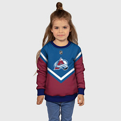 Свитшот детский NHL: Colorado Avalanche, цвет: 3D-синий — фото 2