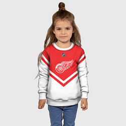 Свитшот детский NHL: Detroit Red Wings, цвет: 3D-белый — фото 2