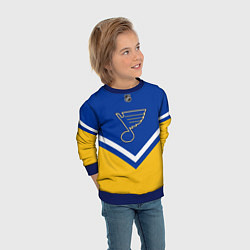 Свитшот детский NHL: St. Louis Blues, цвет: 3D-синий — фото 2